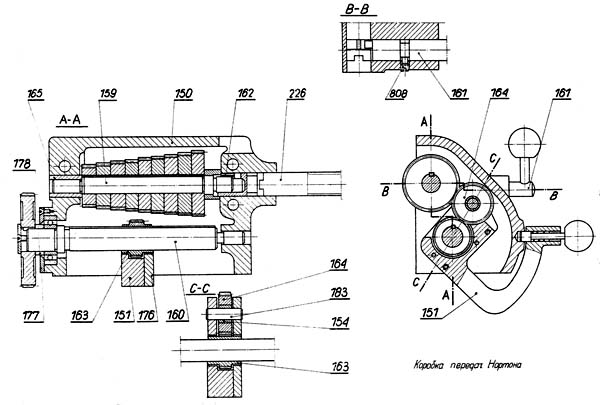 TSA-16 Коробка подач токарного верстата